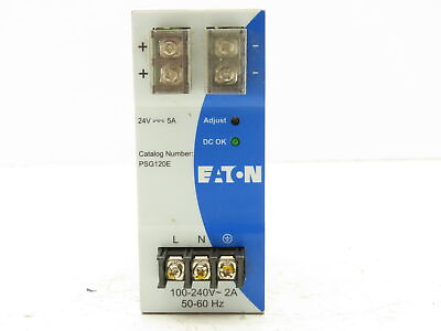 #ad Eaton PSG120E DIN Rail Power Supply In 100 240V Out 24V