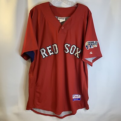 #ad Majestic Authentic Boston Red Sox Jersey No Name 2007 World Series Cool Base