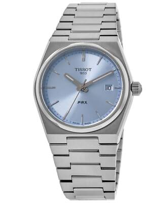 #ad New Tissot PRX Quartz Light Blue Dial Steel Unisex Watch T137.210.11.351.00