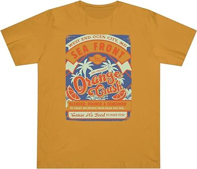 #ad Orange Crush Beach T Shirt Short Sleeve Unisex Seafront Shirt