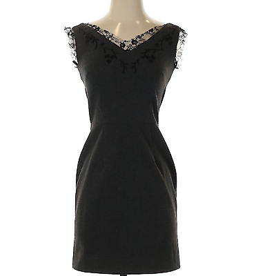 #ad Moda International by Victoria#x27;s Secret Dark Sleeveless Gray Formal Goth Dress