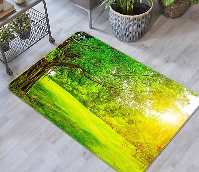#ad 3D Warm Green Meadow NBC634285 Game Rug Mat Elegant Photo Carpet Mat Romy