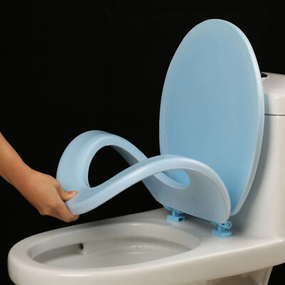 #ad Waterproof Toilet Cover Bathroom Warmer Seat Waterproof Removable Pad Household