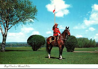 #ad CONTINENTAL SIZE POSTCARD ROYAL CANADIAN MOUNTED POLICE R.C.M.P. Y283