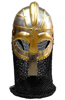 #ad Halloween Medieval Greek Corinthian Iron Helmet Armor amp; Stand