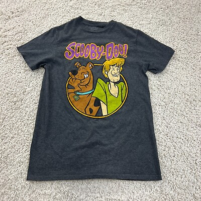 #ad Scooby Doo Tee T Shirt Adult Small Gray Short Sleeve Crew Neck Graphic
