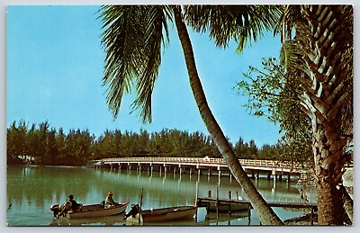 #ad Postcard Blind Pass Bridge Between Tropical Captiva And Sanibel Islands Florida