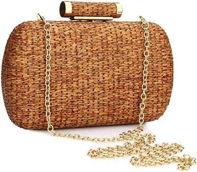 #ad Special Gift Boho Straw Clutch Purse for Women Hand Woved Evening Straw bag