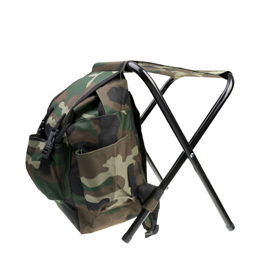 #ad Fishing Stool Backpack Seat Hunting Tear Resistance Bag