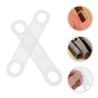 #ad 60 Pcs Hanger Anti slip Strip Silica Gel Non Grips Hangers for Clothes
