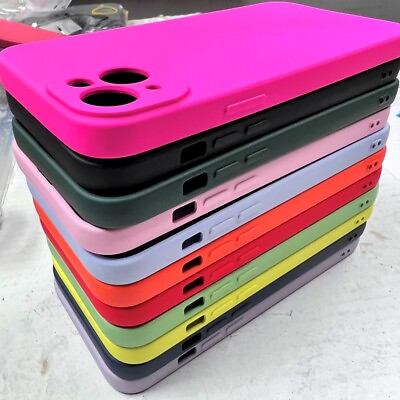 #ad Case For iPhone 13 Pro Max Mini 15 14 12 11 XR X 8 7 SE 6 Silicone Shockproof
