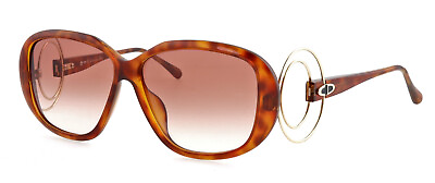 #ad Vintage CHRISTIAN DIOR 2558 10 58mm Brown Havana Gold Sunglasses Frames Germany