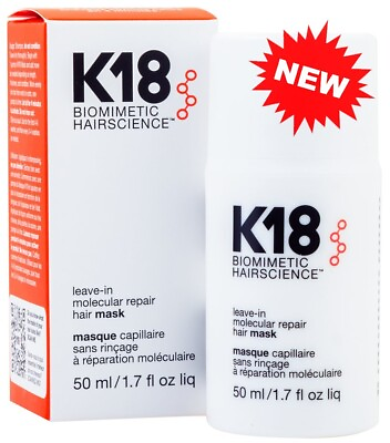 #ad Authentic K18 Leave In Hairscience Molecular Repair Hair Mask 1.7 floz 50ml