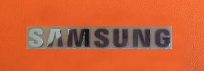#ad 1 pcs Sticker for SAMSUNG Label Aufkleber Badge Logo 30mm x 6mm Chrome color