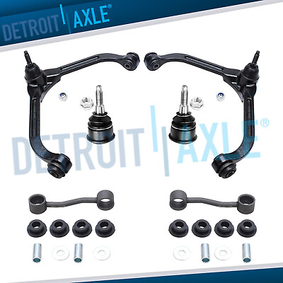 #ad 6pc Front Upper Control Arms Lower Ball Joint Swaybar for 2002 2004 Jeep Liberty