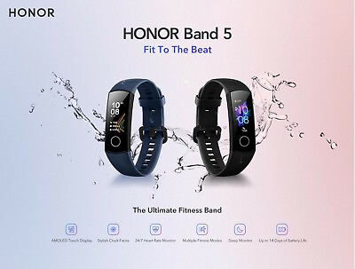 #ad Honor Band 5 Smart Watch Wristband AMOLED BT 4.2 Waterproof 5ATM GLOBAL🌏