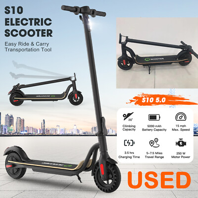 #ad USED REFURBISHED S10 5.0AH Folding Adult Electric Scooter City Commuter EScooter
