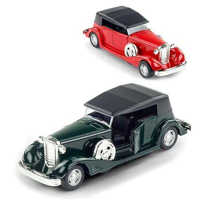 #ad SUPER TOY Pull Back Metal Vintage Car Classic 1:32 Scale Model Alloy Diecast Kid