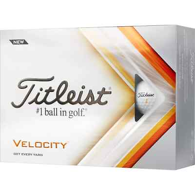 #ad Titleist Velocity Golf Balls White Pack of 12
