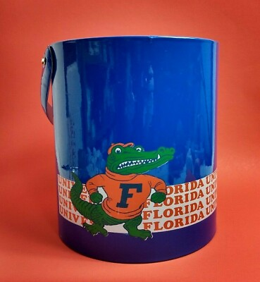 #ad GEORGES BRIARD Albert GATOR University of Florida VTG Blue Ice Bucket Old Logo