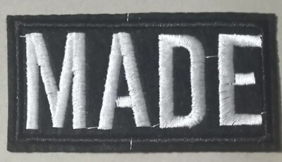 #ad Made embroidered Iron on patch