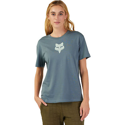 #ad Fox Racing Womens Fox Head T Shirt Short Sleeve Tee Soft Oversized Fit Citadel