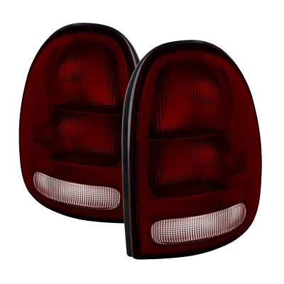 #ad Fit Dodge 96 00 Caravan Town Country Voyager Red Smoke Replacement Tail Lights