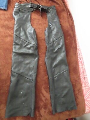 #ad Harley Davidson Lined Leather Embossed Chaps 98091 06VM XL