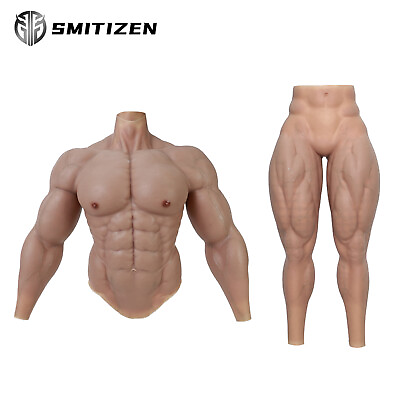 #ad SMITIZEN Silicone Upgraded Muscle Suit Realistic muscle pant fetish fake belly