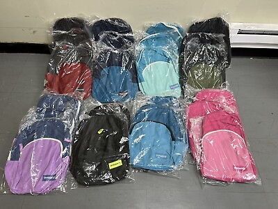 Lot of 24 Wholesale Trailmaker Classic 15 Inch Backpacks in Assorted Colors $124.95