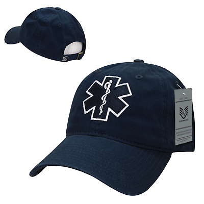 #ad Emergency Medical Technician EMT Cross EMS Paramedic Polo Style Baseball Cap Hat