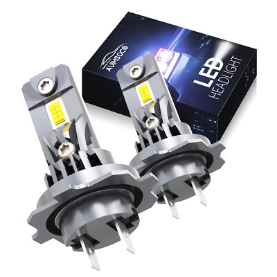 #ad H7 LED Headlight Bulb 2x High Beam 10000K 50000LM White Bulbs Bright Lamp CANBUS
