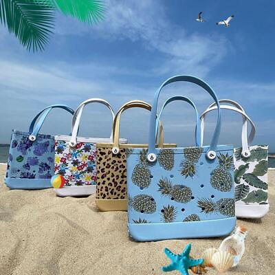 #ad Large Rubber Beach Shoulder Tote Bag Luxury Summer Travel Outdoor Waterproof Bag