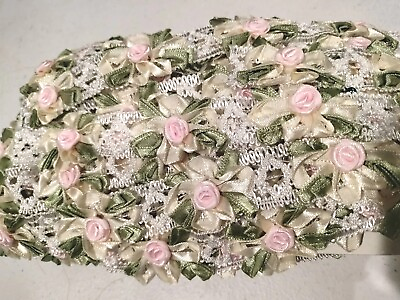 #ad Ribbon Lace Pink Flower