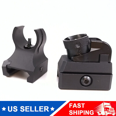 #ad 1 Pair Tactical Low Profile Metal Sights Iron Front amp;Rear Sight Set