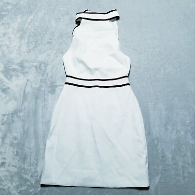 #ad Endless Rose Womens Midi Summer Dress White Black Trim Size Large