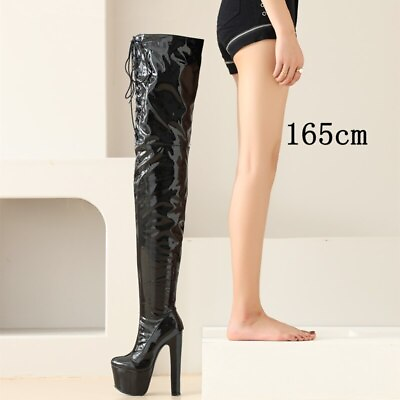 #ad New Over Knee Boots for Women#x27;s High Heels and Long Leg Boots for Women#x27;s Shoes