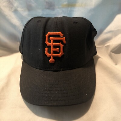 #ad MLB San Francisco Giants SFG New Era 59FIFTY Fitted Size 7 1 4 Cap Black Hat