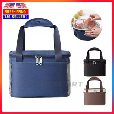 Insulated Lunch Bag Box Leakproof Cooler Tote for Work School Men Women Kids $8.54