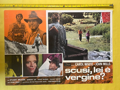 #ad 1972 DULCIMA Carol White Frank Nesbitt Mills Fotobusta Movie Poster ORIG. F10 8
