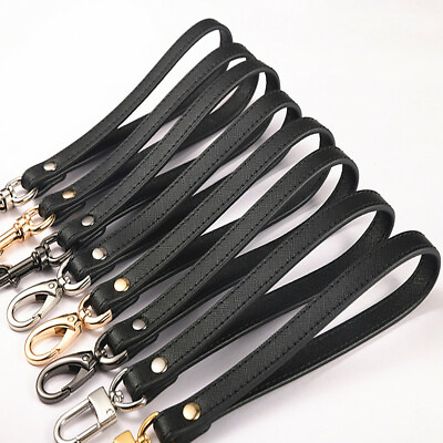 Women#x27;s Black Cross Leather Wallet Handbag Handle Purse Clutch Wristlet Strap $9.99