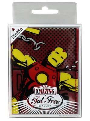 #ad Iron Man Amazing Fat Free Bi Fold Wallet Marvel Comics Grade A Silver Age New