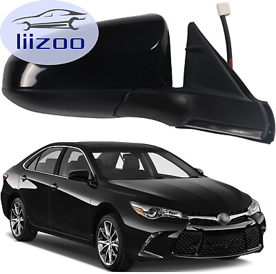 #ad Side Mirror for 2015 2017 Toyota Camry Power Heated Right Passenger Side Black