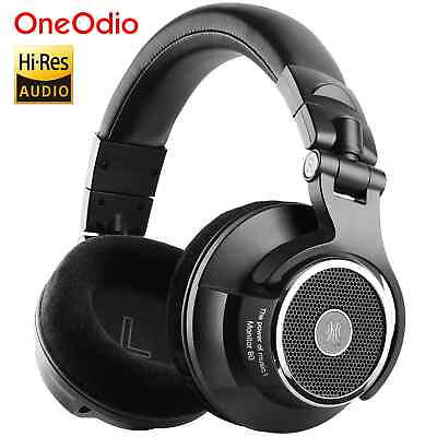 #ad Oneodio Monitor 80 Wired Headphone Stereo Over Ear Headset Earphone Microphone