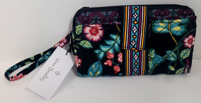 #ad Vera Bradley Iconic RFID Combo Wristlet Wallet In Vines Floral Pattern NWT