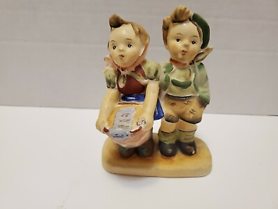 #ad Vintage Wales of Japan Figurine Girl and Boy Fine Porcelain Ware