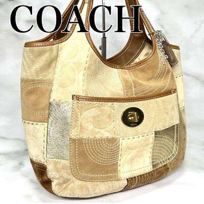 #ad COACH Handbag Tote Bag Canvas Leather Bage