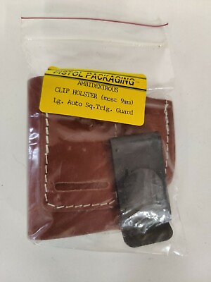 #ad Pistol Packaging Ambidextrous Clip Holster For Most 9MM Lg Auto Square Trigger