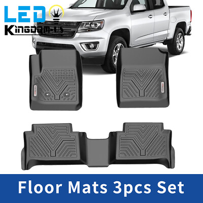 #ad 3D All Weather Floor Mats Liner for 15 22 Chevrolet Colorado GMC Canyon Crew Cab
