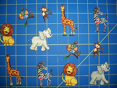 #ad Fabric Iron On Appliques Colorful Animals